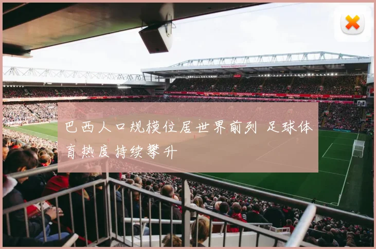 巴西人口规模位居世界前列 足球体育热度持续攀升